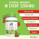 Vitamin D3+B12 Gummies, Strawberry