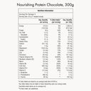 Pot Protéines Chocolat WelleCo - 300g.Valeurs nutritionnelles