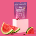 WonderBeauty Plant People - Gummies au collagène, Kératine, acide hyaluronique et Biotine. Sachets goût pastèque