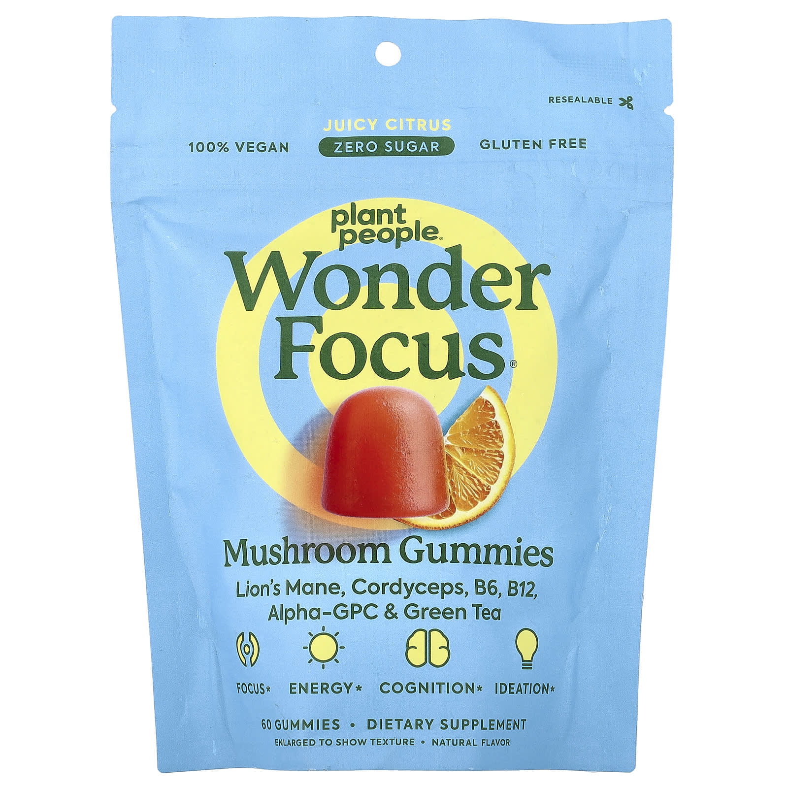 WonderFocus Nootropic Mushroom Gummies - Plant People