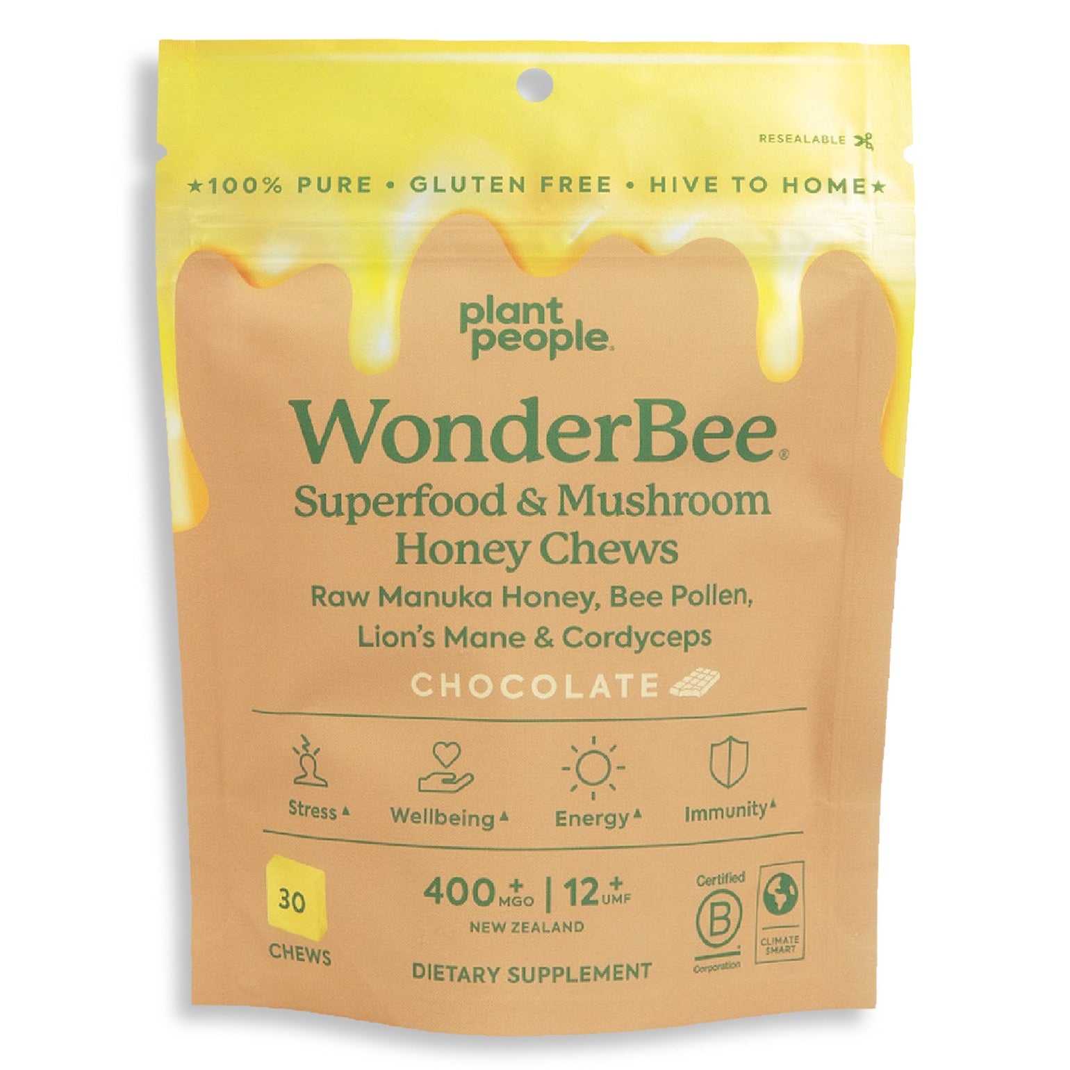 WonderBee + Mushroom - Honey and Mushroom Chews - Plant People