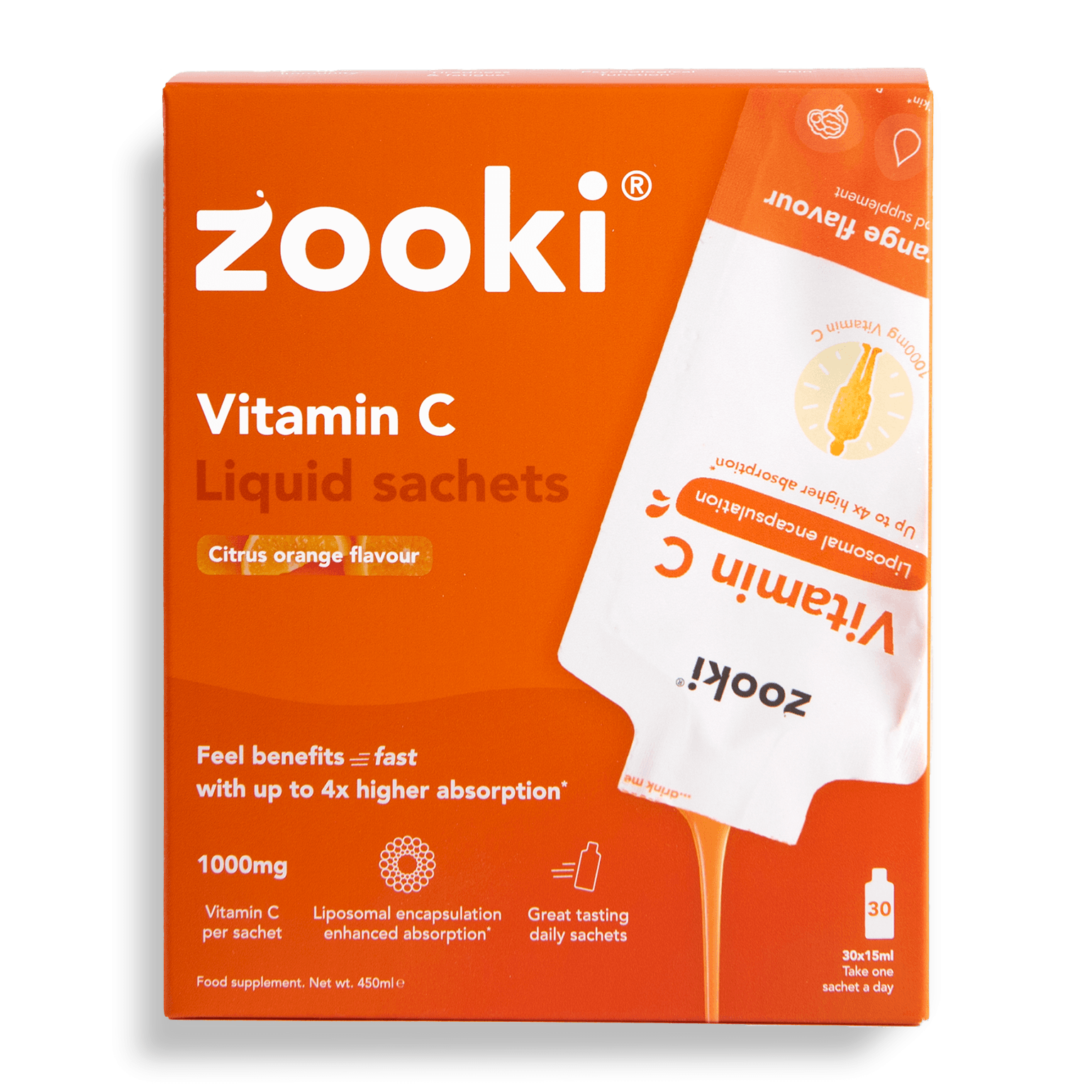 Liposomal Vitamin C Citrus Orange - Zooki